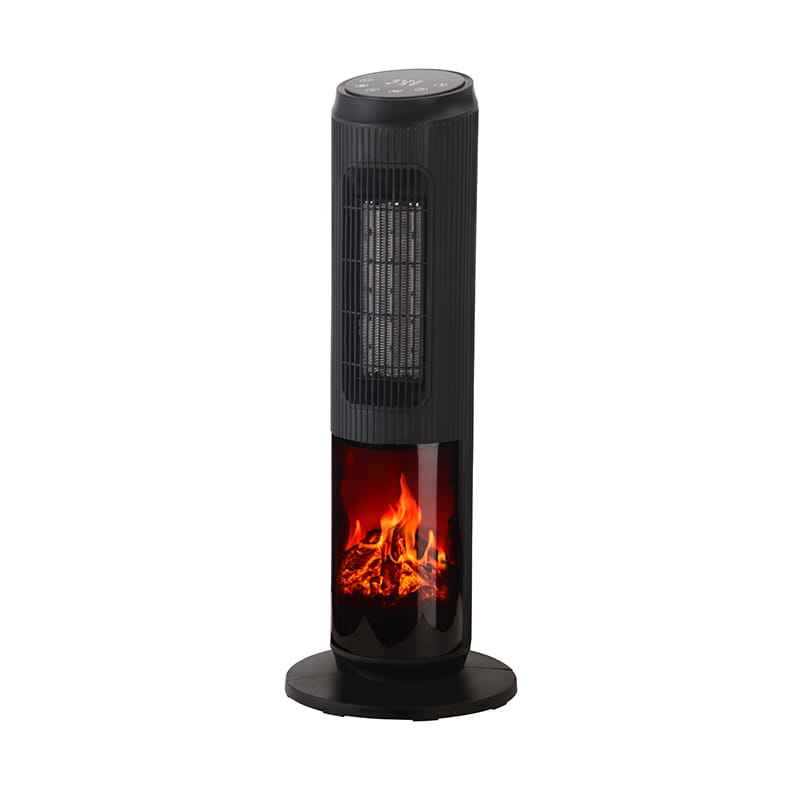 Máy sưởi tháp gốm điện 3D Flame với điều khiển từ xa