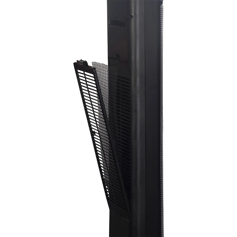 Máy sưởi điện bằng gốm siêu mỏng màu đen Máy sưởi điện bằng gốm siêu mỏng màu đen