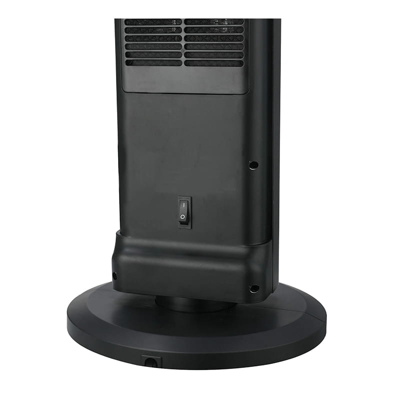 Máy sưởi điện bằng gốm siêu mỏng màu đen Máy sưởi điện bằng gốm siêu mỏng màu đen