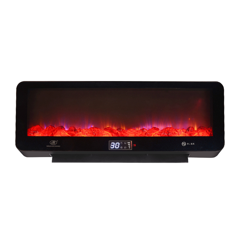 Nhiệt nhanh 3300W Máy sưởi quạt màu đen với màn hình lửa